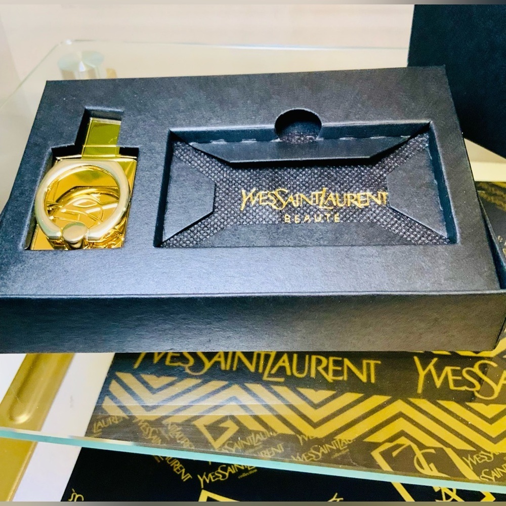 Yves Saint Laurent YSL Phone Ring and Mirror SET New With Box - Picture 9 of 11